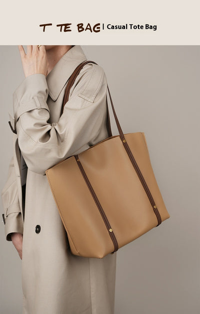 Genuine Soft Leather Large Capacity Totes Bag Shoulder Bag