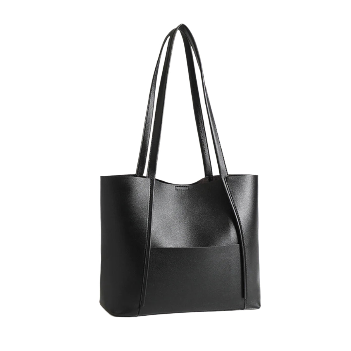 Large Capacity Simple  Tote Bag Women Vegan Leather