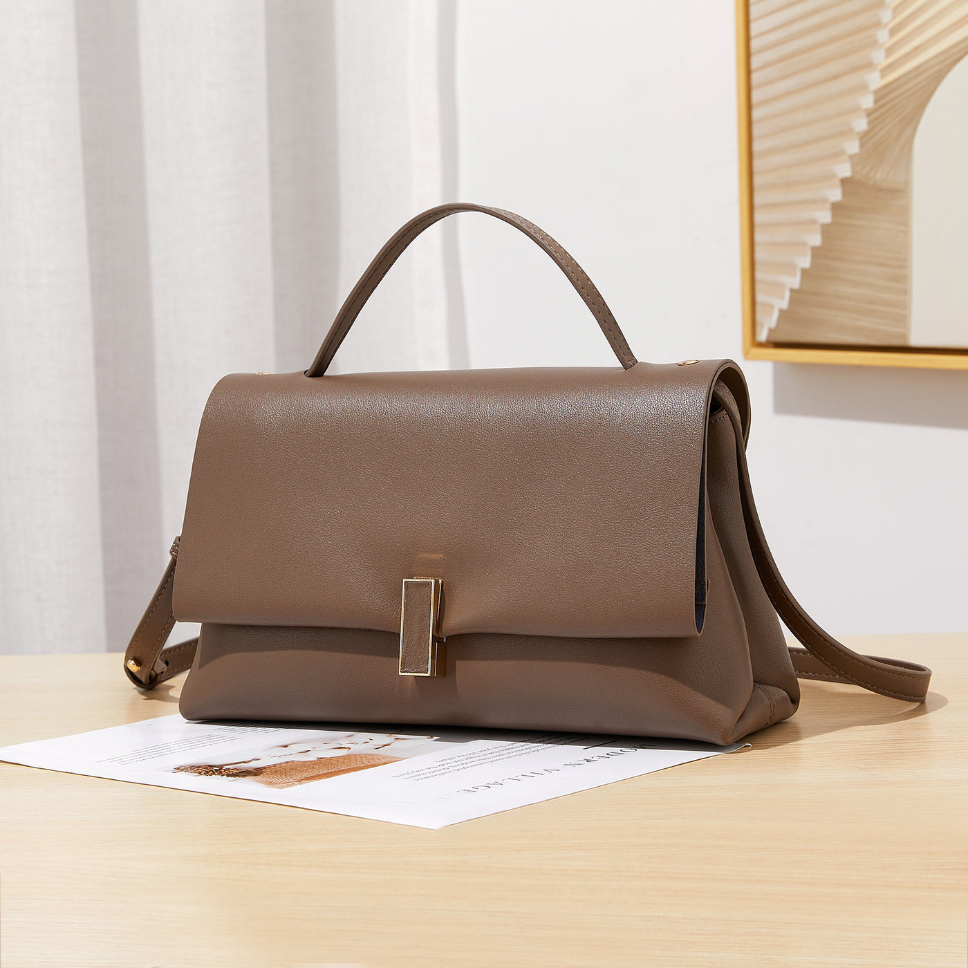 Authentic Leather Tactile Feel Handbag