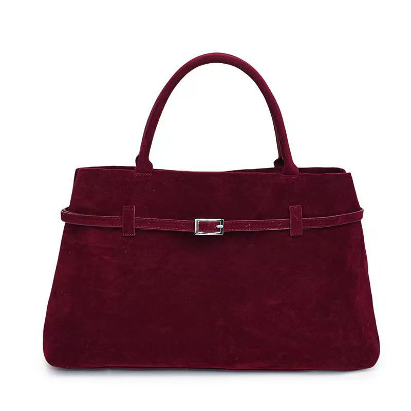 Suede Tote Design Portable Shoulder Bag