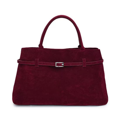 Suede Tote Design Portable Shoulder Bag