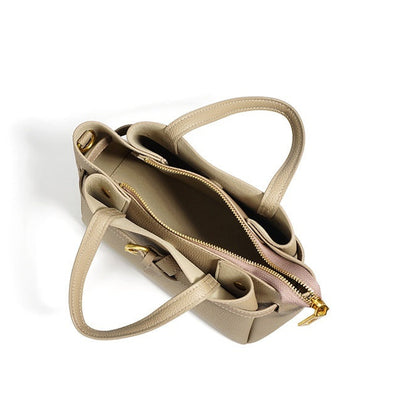Authentic Leather Tote Bag - Versatile Shoulder and Crossbody Bag Authentic Leather Tote Bag