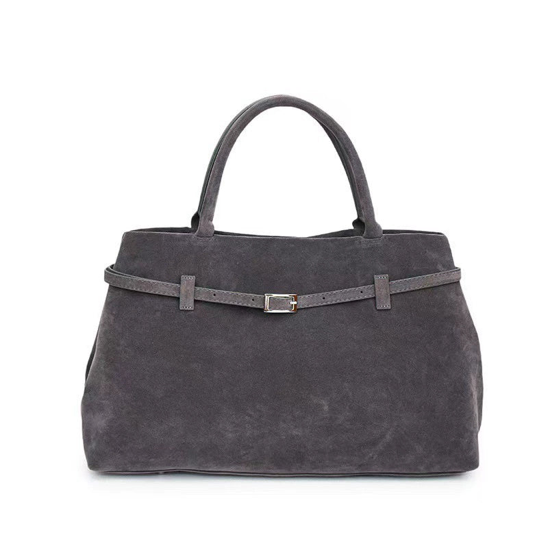 Suede Tote Design Portable Shoulder Bag