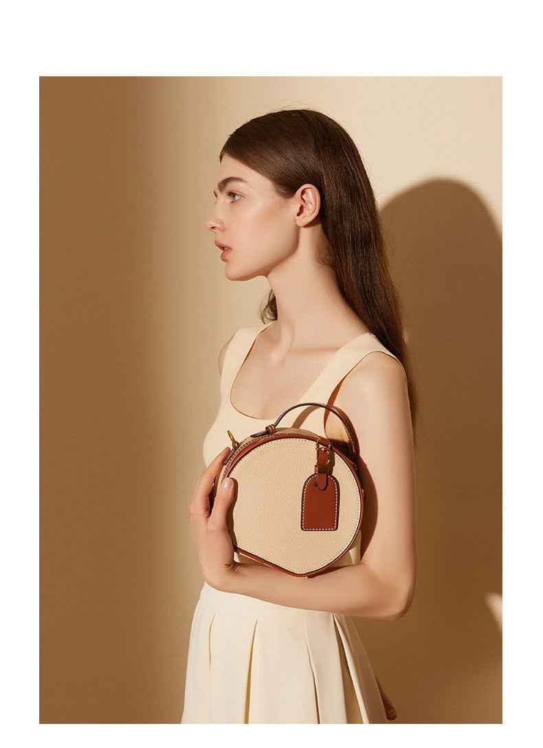 Genuine Leather Small Tote Bag Shoulder Bag Crossbody Bag