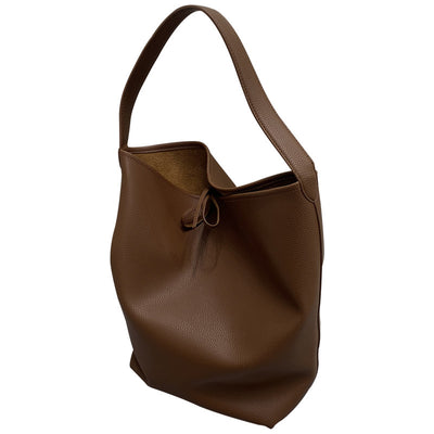 Vegan Leather Large-capacity Bucket Underarm Bag Women