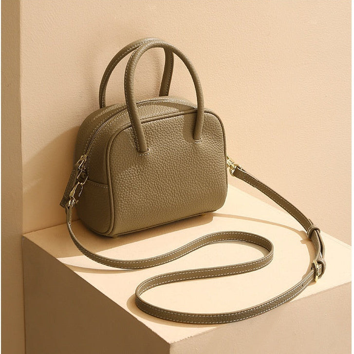Genuine Leather Crossbody Bag - Stylish Shoulder Tote for Everyday Use Genuine Leather Crossbody Bag Shoulder B