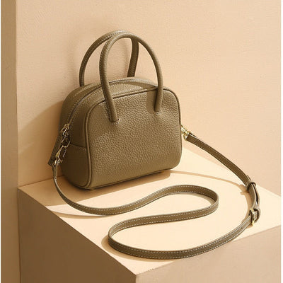 Genuine Leather Crossbody Bag - Stylish Shoulder Tote for Everyday Use Genuine Leather Crossbody Bag Shoulder B
