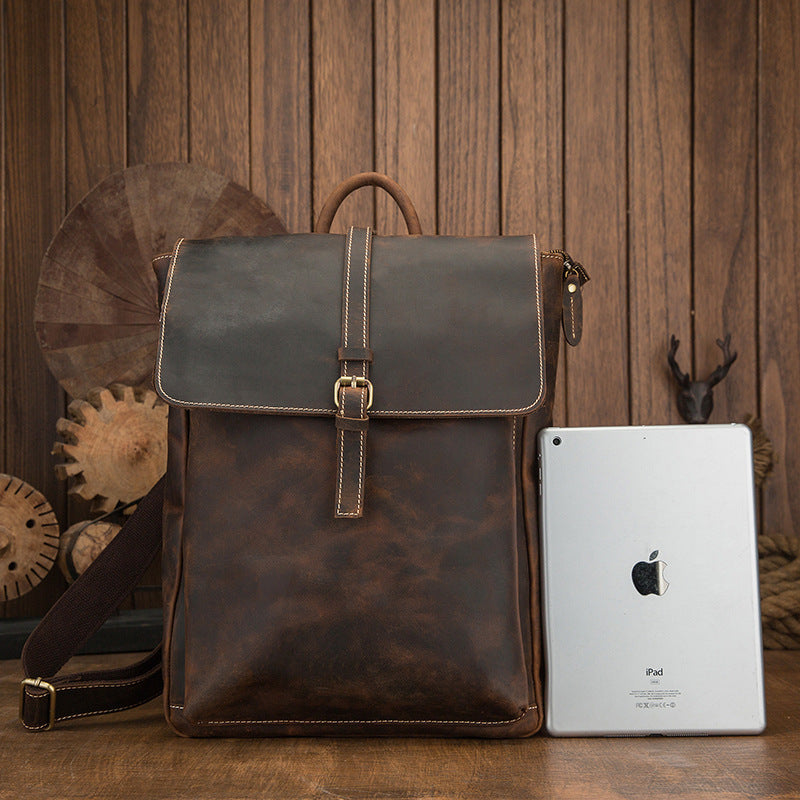 Casual  Genuine Leather backpack