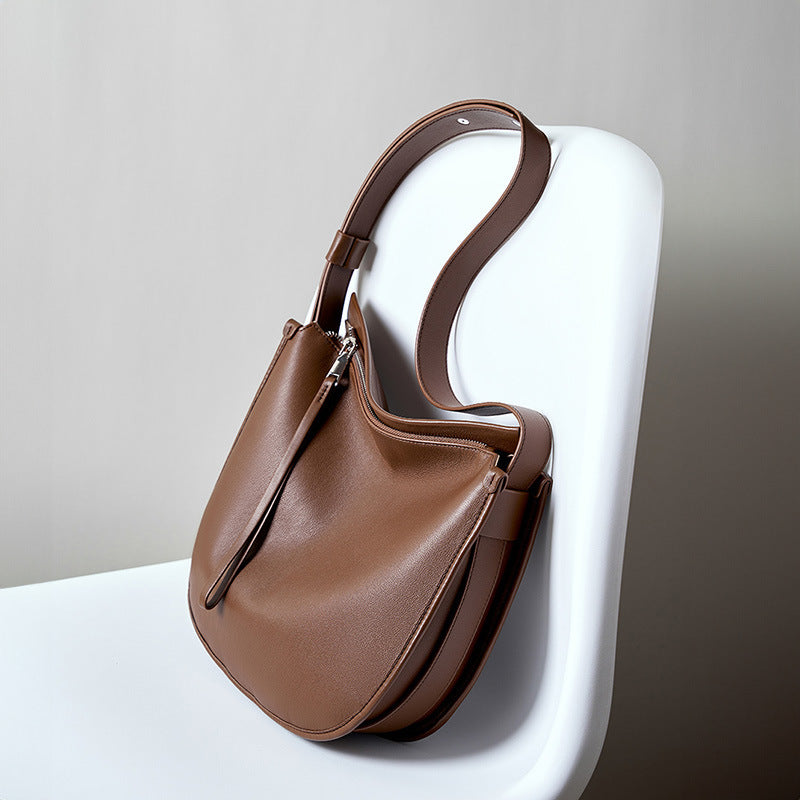 Genuine Leather Tote Bag - Cowhide Crossbody Shoulder Bag 3 in 1 Fashion Women Anti-Theft Backpack