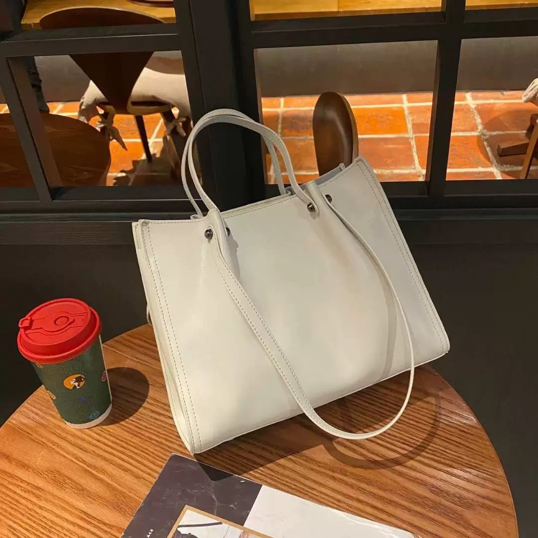 Genuine Leather Large Capacity Shoulder Bag Tote Bag