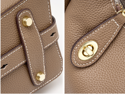 Genuine Leather Crossbody Bag - Versatile Shoulder Tote & Underarm Bag Genuine Leather Bag Crossbody Shoulder B