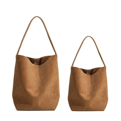 Genuine Leather Tote Bag - Large Capacity Soft Leather Shoulder Bag in Black for Stylish Black Bags Genuine Leather Shoulder Bag