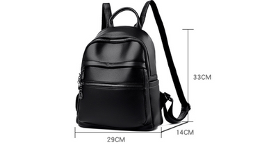 Vegan Leather Backpack - Eco-Friendly Fashion for Your Adventures Vegan Leather Shoulder Backpack