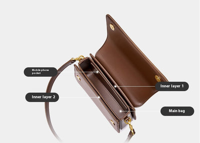 Genuine Leather Shoulder Bag Crossbody Tote Underarm Bag Genuine Leather Bag Shoulder Bag Crossbo