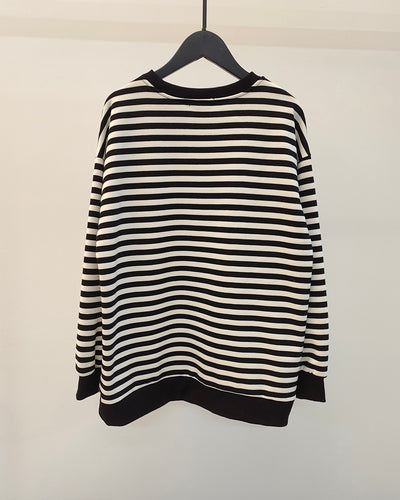 Knitted Thick Casual Striped Pullovers Women