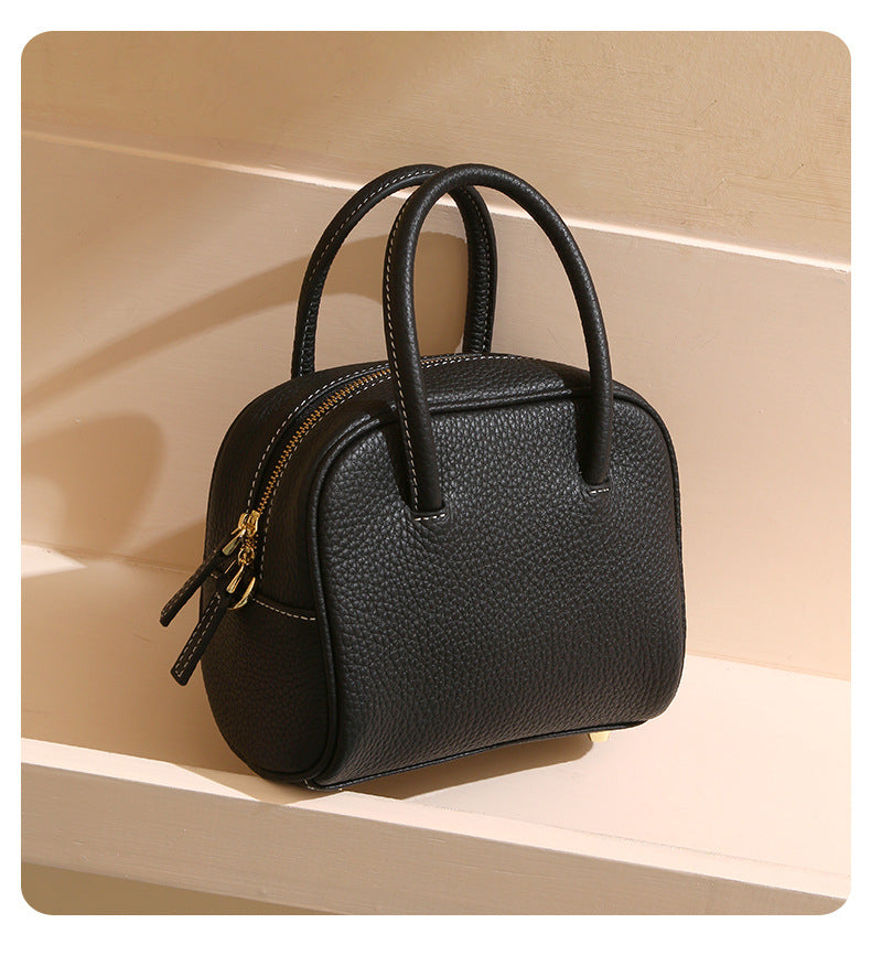 Genuine Leather Crossbody Bag - Stylish Shoulder Tote for Everyday Use Genuine Leather Crossbody Bag Shoulder B