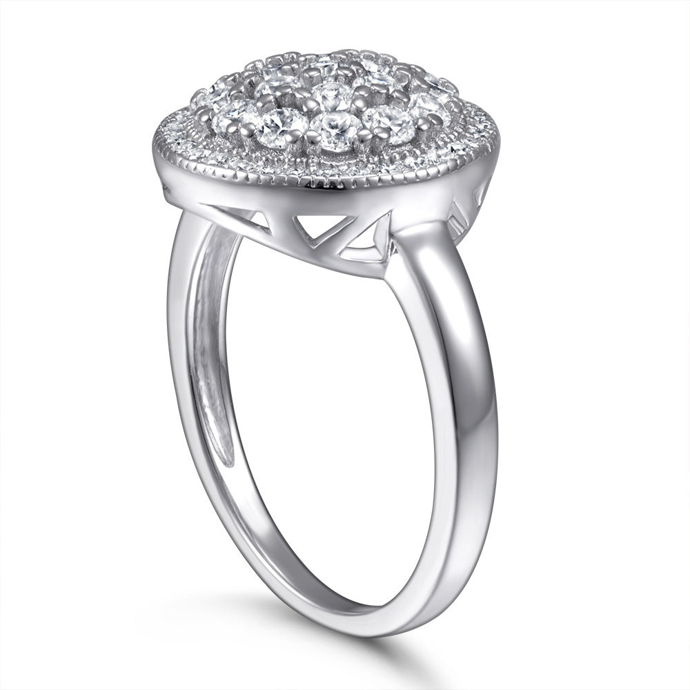 S925 Silver Ring Zircon Ring