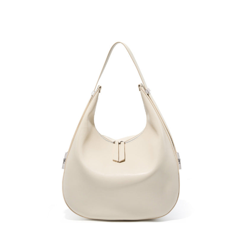 Genuine Leather Handbag Shoulder Bag White 3 in 1 Fashion Women Anti-Theft Backpack