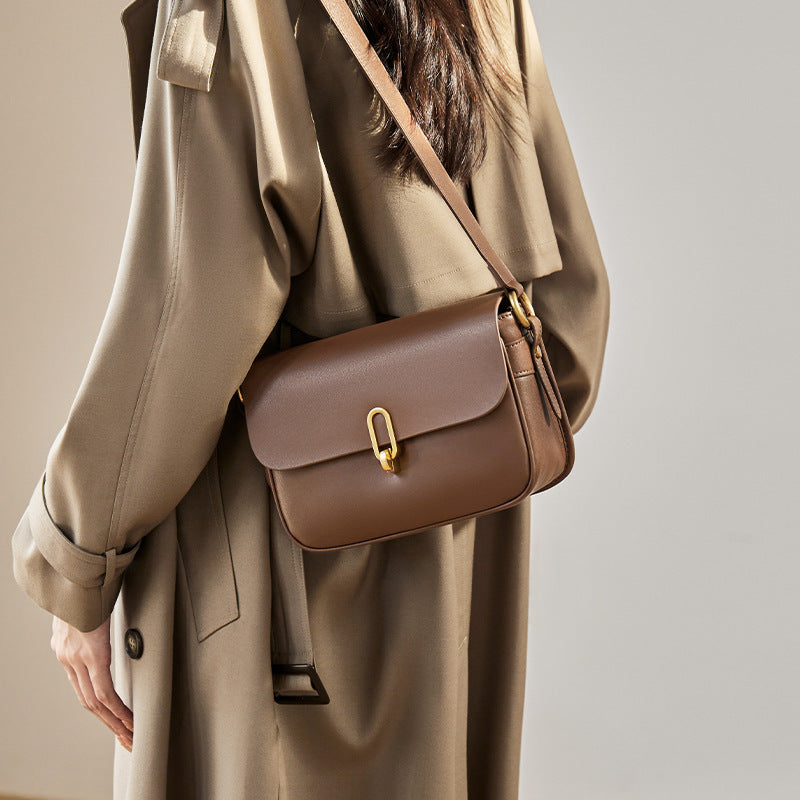 Genuine Leather Crossbody Shoulder Bag Underarm Bag Tote Bag