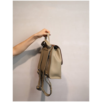 Genuine Leather Large-capacity Casual Backpack