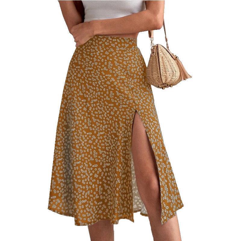 Floral Skirt  Mid-rise Skirt