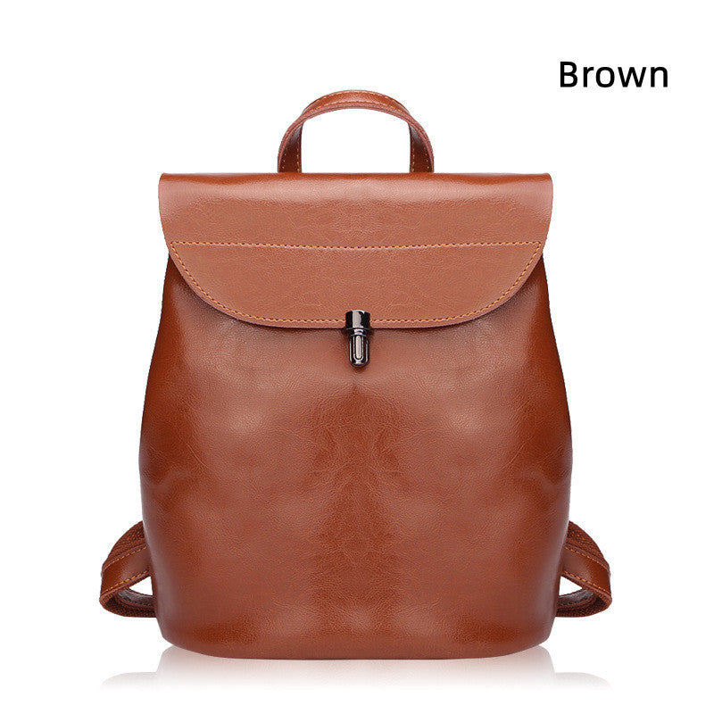 Genuine leather Women Backpack