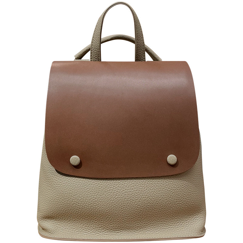 Genuine Leather Large-capacity Casual Backpack