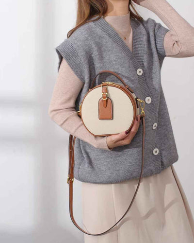 Genuine Leather Small Tote Bag Shoulder Bag Crossbody Bag