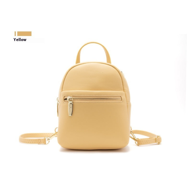 Vegan Leather Versatile Large Capacity Mini Backpack