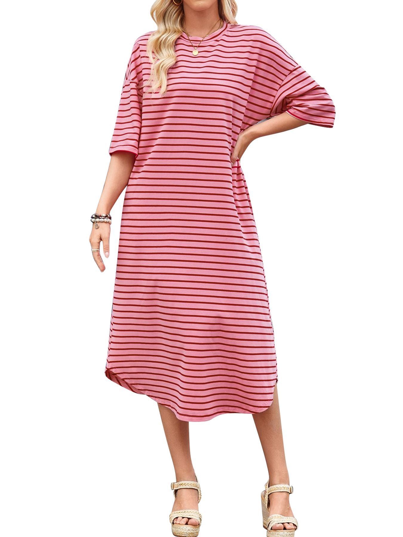 Summer Casual Striped Dress For Women