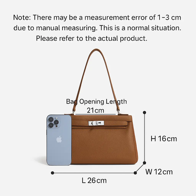 Lock Design Leather Bag - Genuine Leather Shoulder Crossbody Tote Bag Lock Design Leather Bag Genuine Leather Shoulder Bag Crossbody Bag Tote Bag