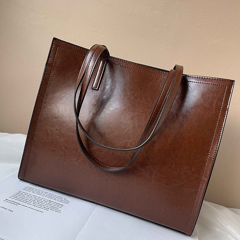 Tote Bag Casual  Genuine Leather Tote Bag