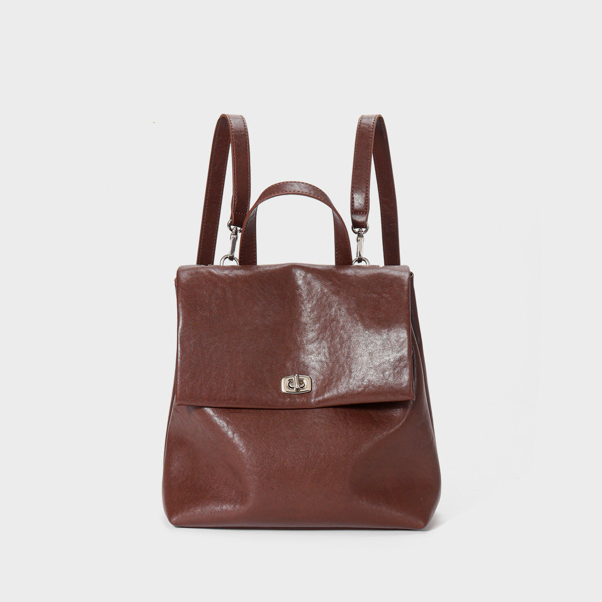 Genuine Leather Backpack Women's Large Capacity Backpack