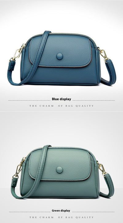 Vegan Leather Lightweight Soft Leather  Crossbody Bag Shoulder  Bag