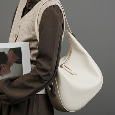 Genuine Leather Handbag Shoulder Bag 3 in 1 Fashion Women Anti-Theft Backpack