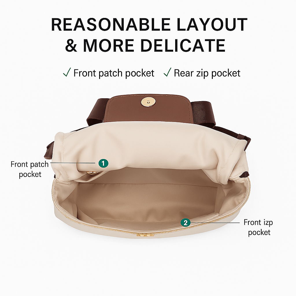 Nylon Cloth Backpack Large Capacity Nylon  Backpack