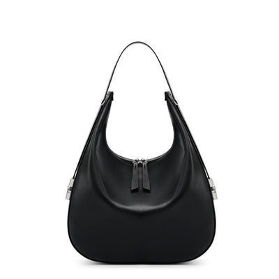 Genuine Leather Handbag Shoulder Bag Black 3 in 1 Fashion Women Anti-Theft Backpack