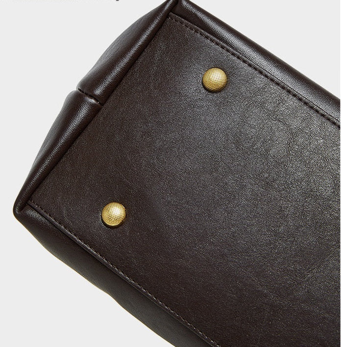 Genuine Leather Crossbody Bag - Versatile Underarm and Shoulder Bag Genuine Leather Bag Underarm Bag Shoulde