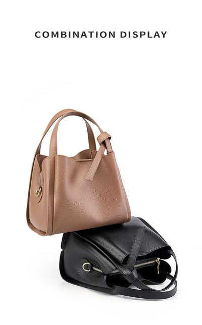 Genuine Leather Crossbody Bag Tote Bag Shoulder Bag  Bucket Bag