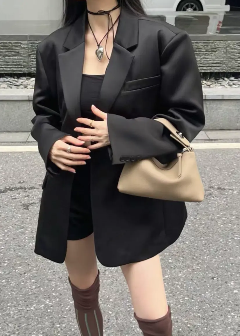 Genuine Leather Shoulder Tote Bag - Stylish Crossbody Design in Black Bags Genuine Leather Shoulder Bag Tote Bag C