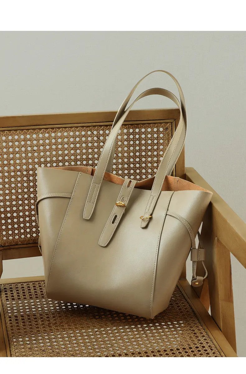 Genuine Leather Shoulder Bag Tote - Stylish & Durable Design Genuine Leather Shoulder Bag Tote Bag