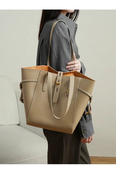 Genuine Leather Shoulder Bag Tote - Stylish & Durable Design Genuine Leather Shoulder Bag Tote Bag
