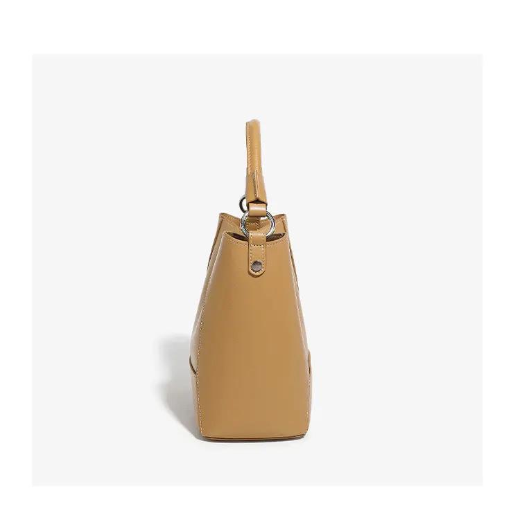 genuine leather women's tote bag- Versatile Shoulder & Crossbody Style Genuine Leather Women's Shoulder Tote Ba