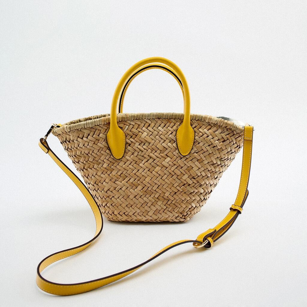 Straw Handbag Summer Beach Bag Crossbody Underarm Shoulder Bag Straw Handbag Single Shoulder Crossbody