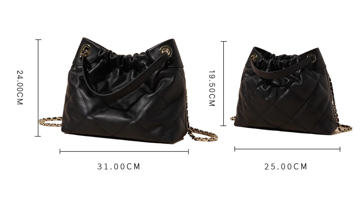 Genuine Leather Garbage Bag Shoulder Design 3 in 1 Fashion Women Anti-Theft Backpack