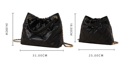 Genuine Leather Garbage Bag Shoulder Design 3 in 1 Fashion Women Anti-Theft Backpack