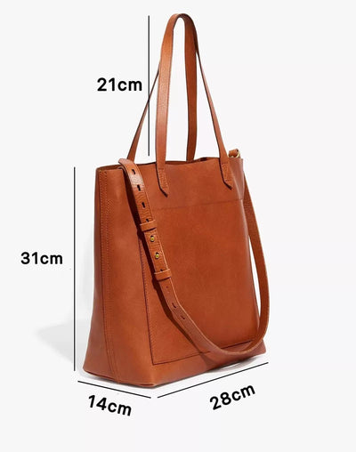 Genuine Leather Tote Bag Crossbody Bag for Stylish Everyday Use 3 in 1 Fashion Women Anti-Theft Backpack