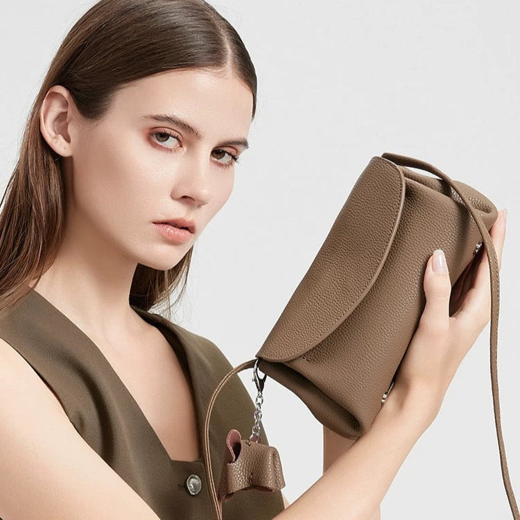 Genuine Leather Crossbody Bag for Underarm and Shoulder Use Genuine Leather Bag Underarm Crossbody