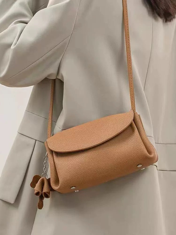 Genuine Leather Crossbody Bag for Underarm and Shoulder Use Genuine Leather Bag Underarm Crossbody