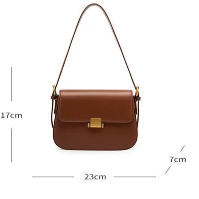 Genuine Leather Tote Bag - Versatile Underarm Leather, Shoulder, and Crossbody Bag Genuine Leather Tote Bag Underarm Leath